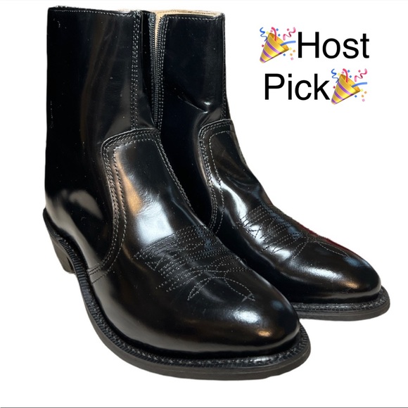 HP! Leather Classics Dress Western Cowboy Boots - Picture 12 of 12